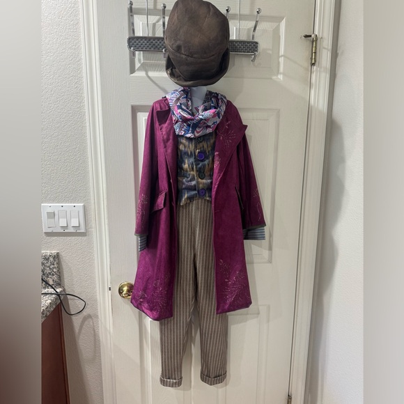 Rubie's Willy Wonka Kids Costume - Purple and Brown - Picture 2 of 2